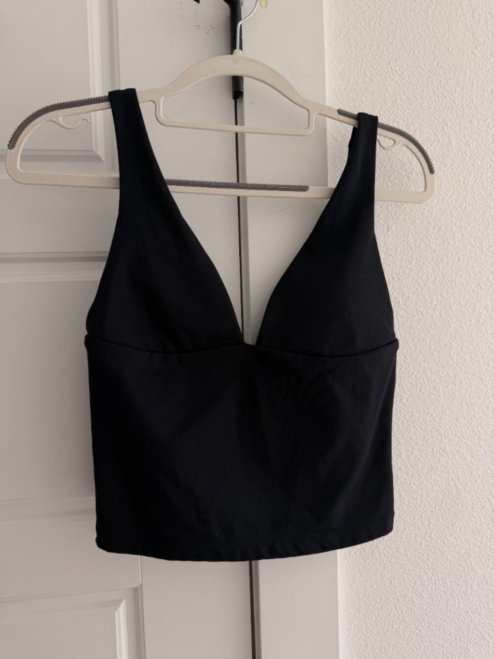CSB Black Tank Top with Supportive V-Neck - Picture 2 of 2